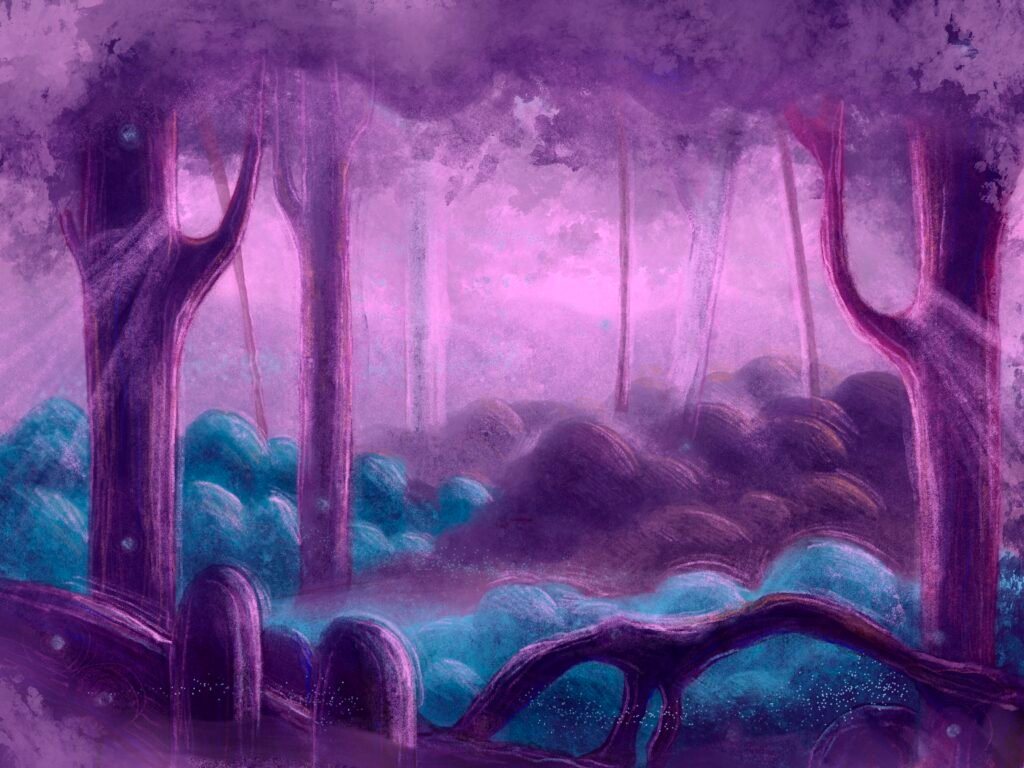 Lavender Digital Forest