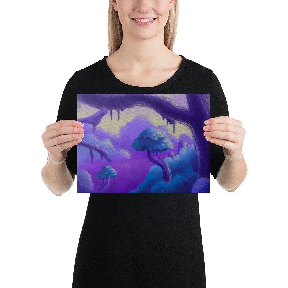 Digital Otherworldly Forest Canvas (in)