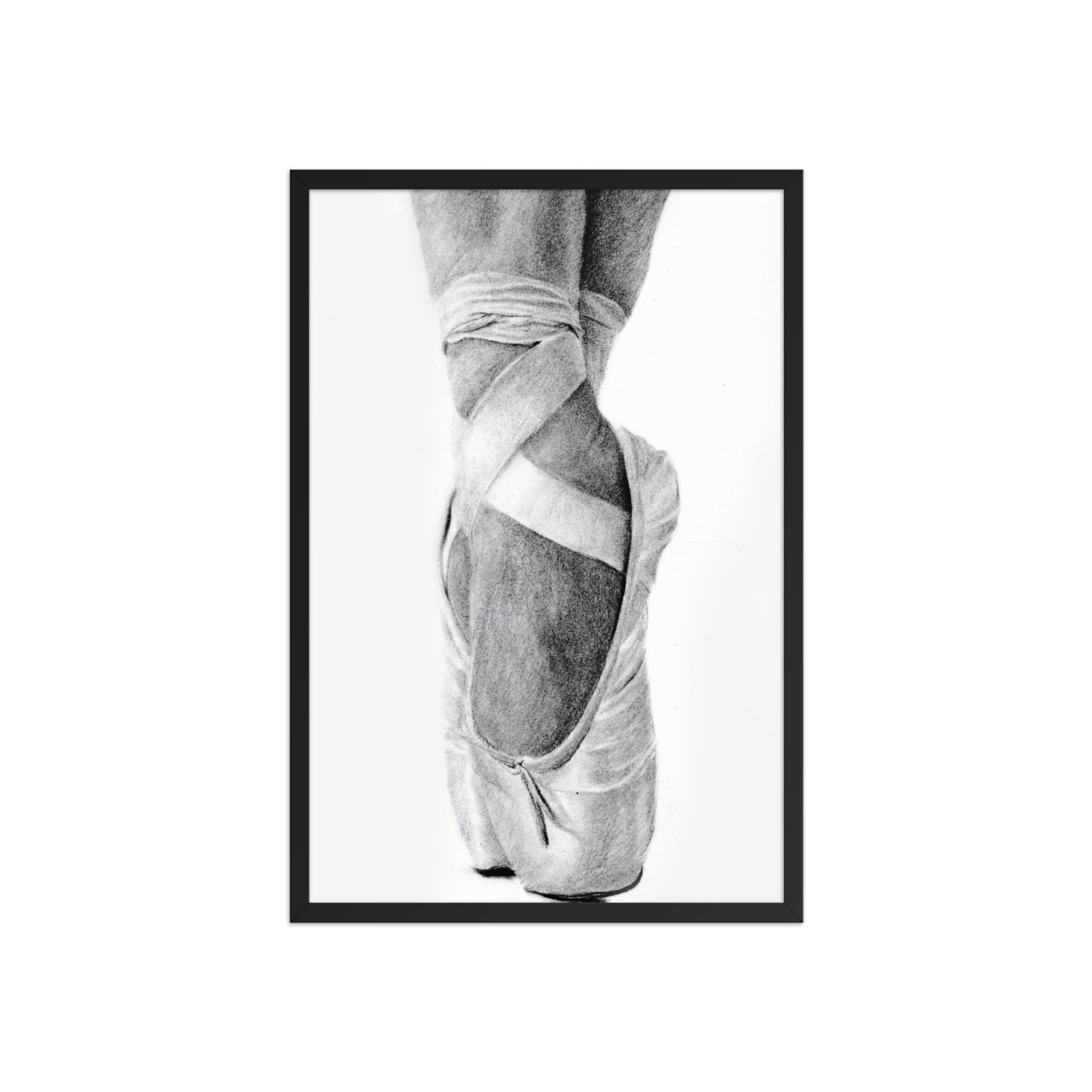 Charcoal En Pointe Framed Poster (in) - Image 3