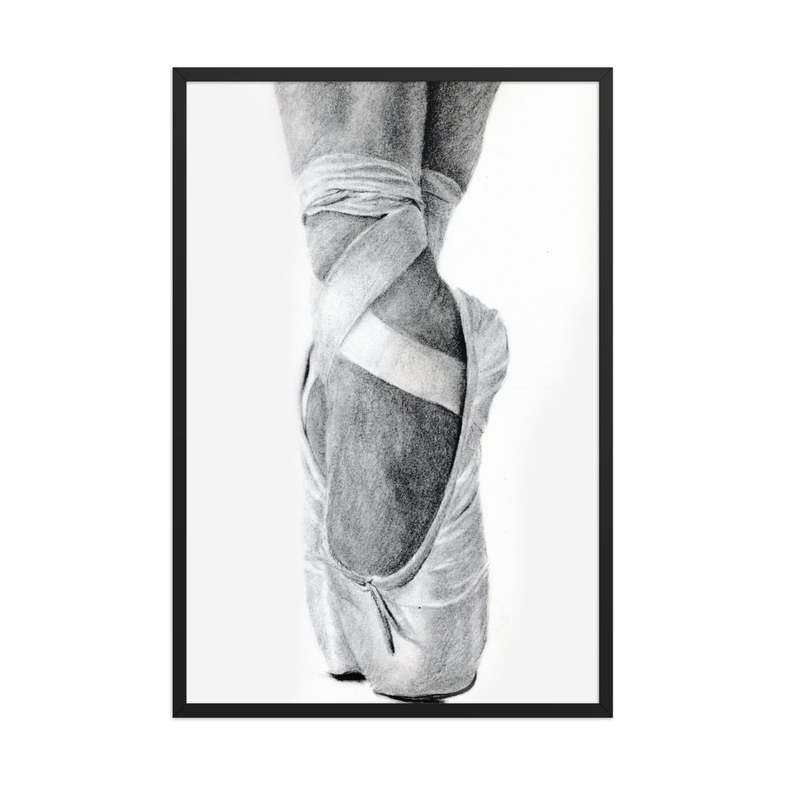 Charcoal En Pointe Framed Poster (in) - Image 5