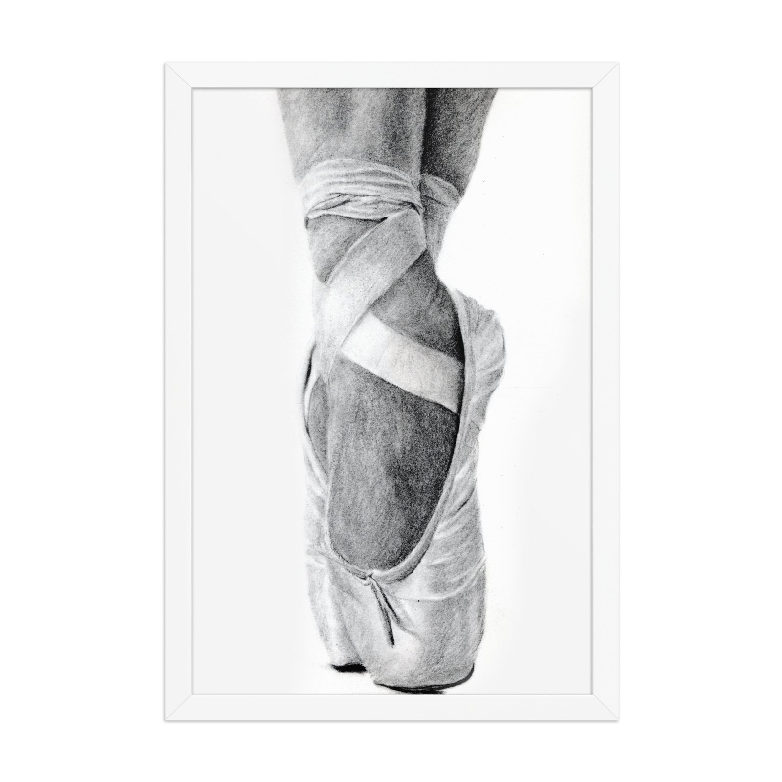 Charcoal En Pointe Framed Poster (in) - Image 2