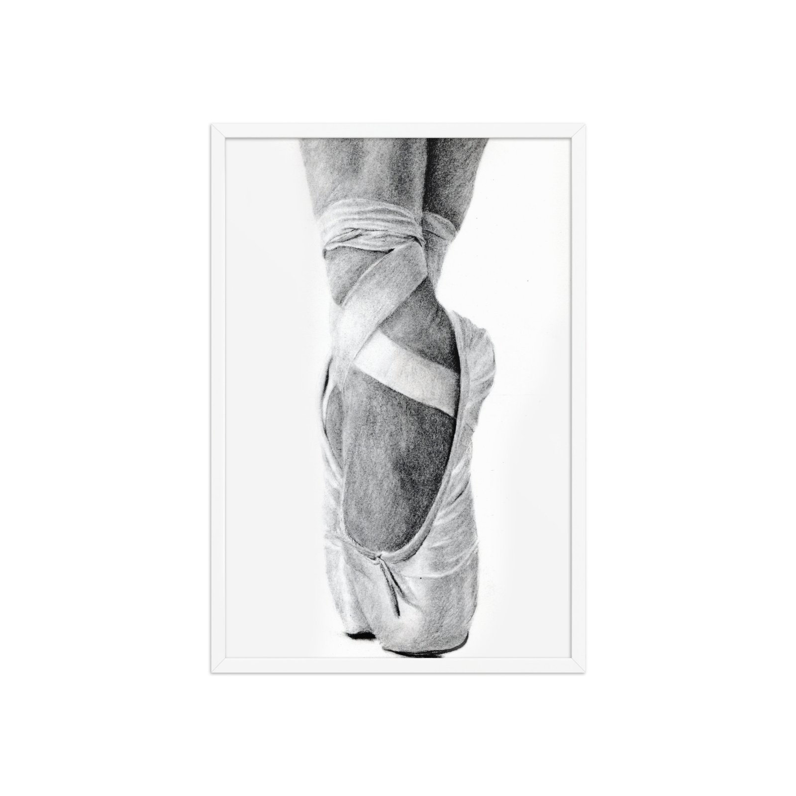 Charcoal En Pointe Framed Poster (in) - Image 4