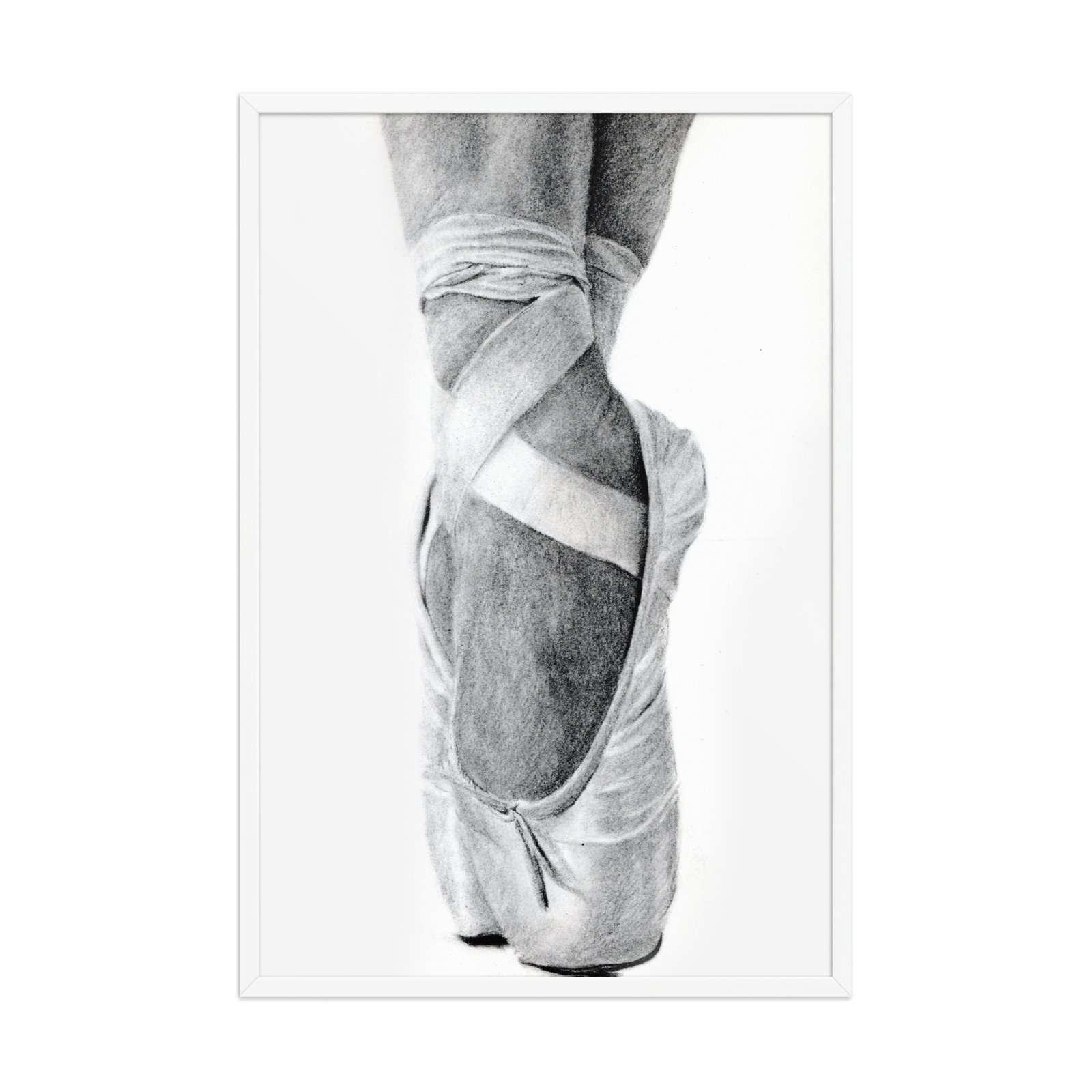 Charcoal En Pointe Framed Poster (in) - Image 6