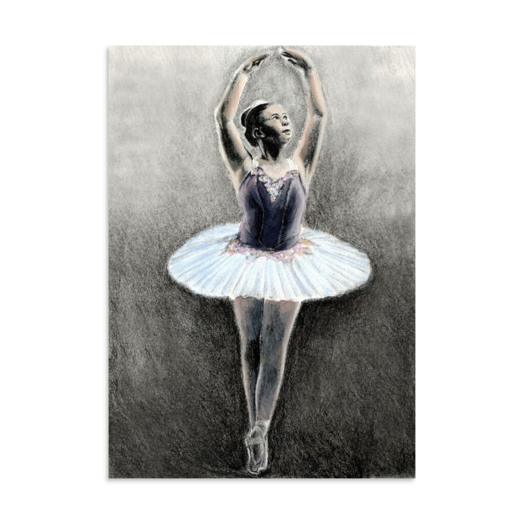 Mixed Media Ballerina Poster (in)