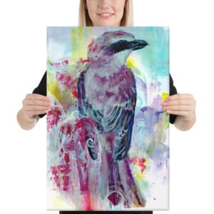 Mixed Media Shrike Canvas (in)