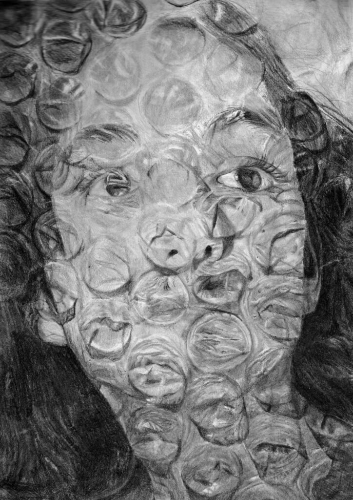 projected pencil portrait-1