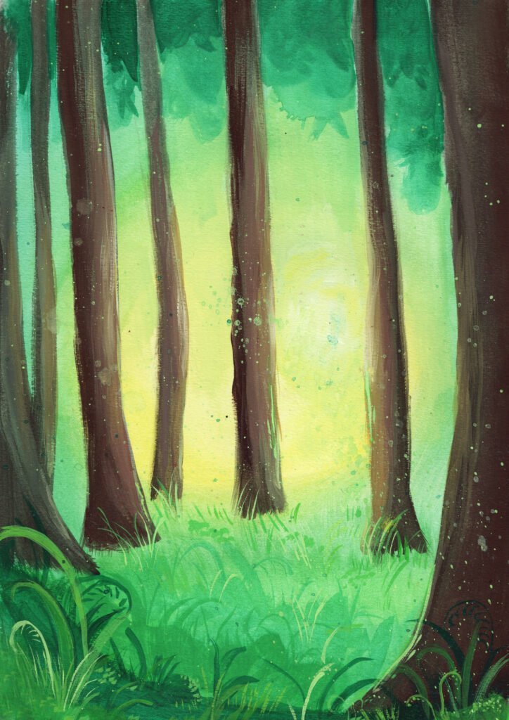 Gouache Woodland